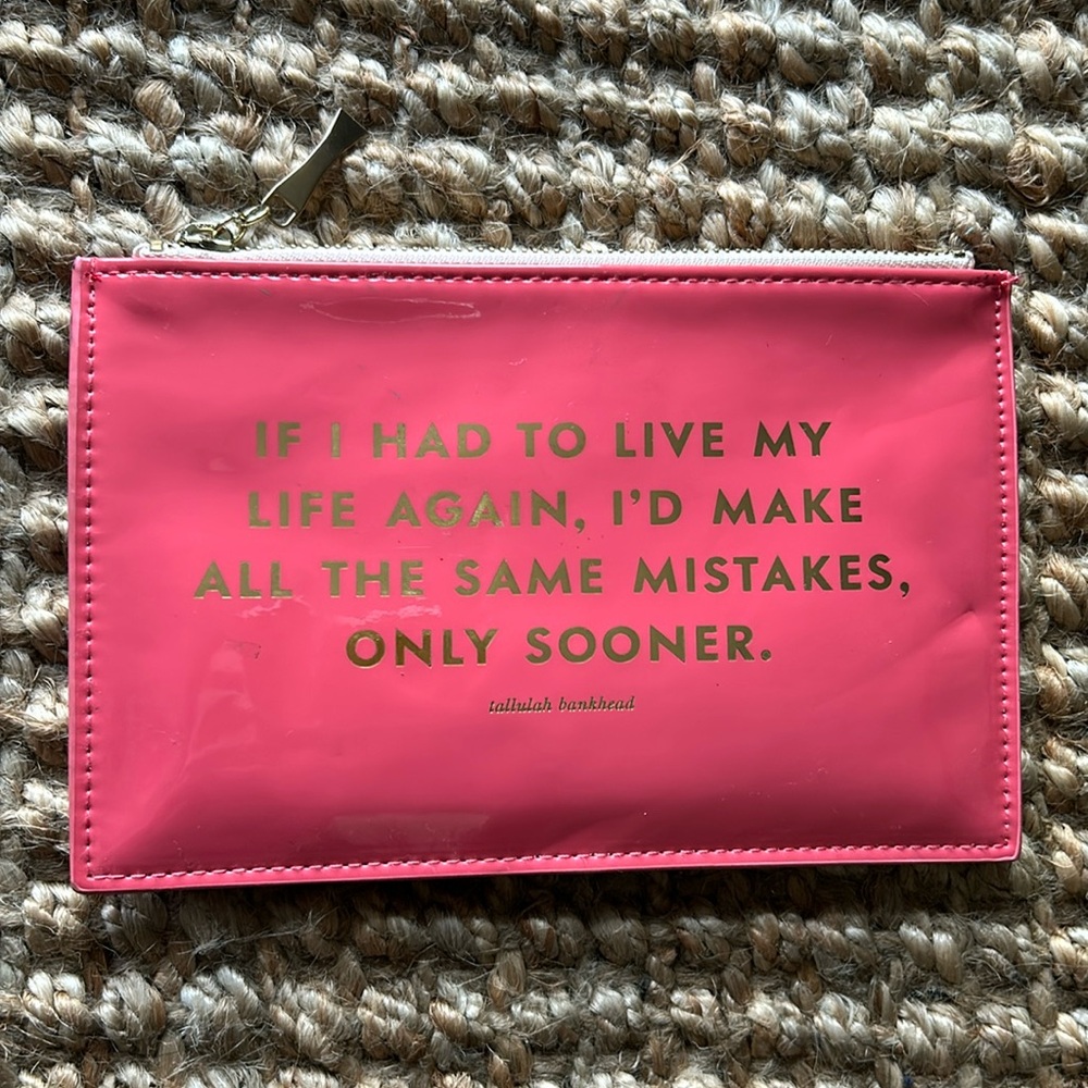 Kate Spade Same Mistakes pencil pouch case set
